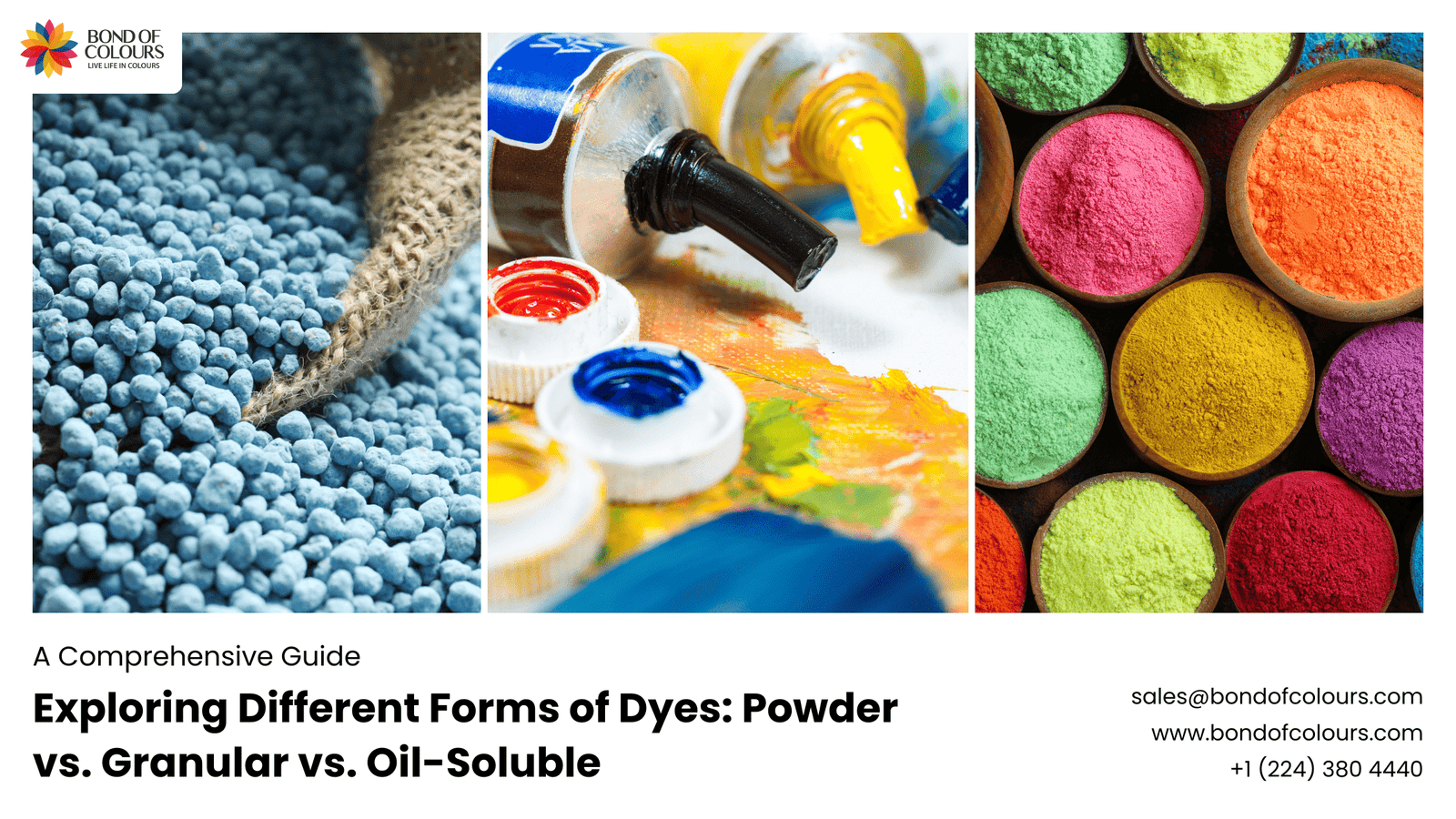 different forms of dyes