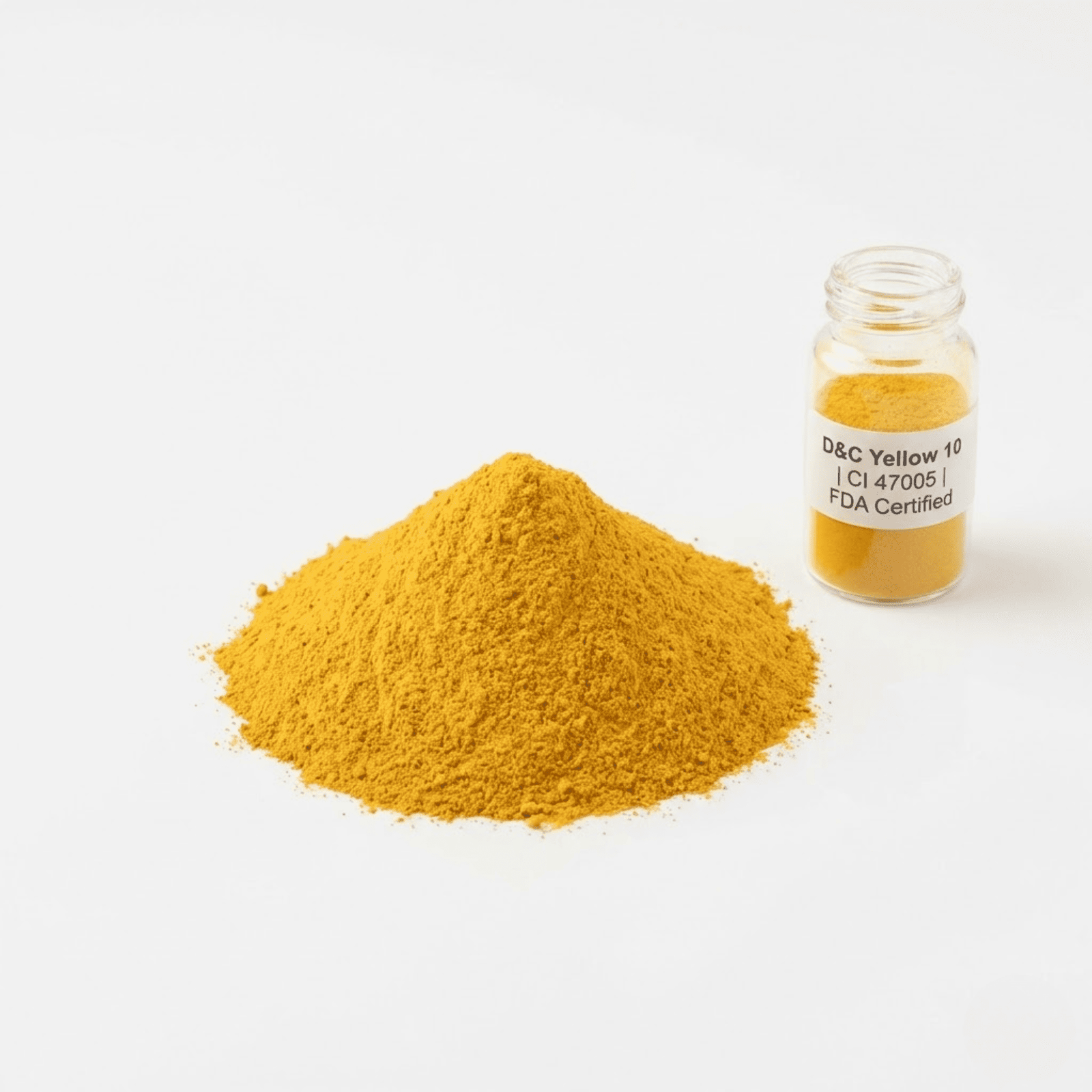 D&C Yellow 10 Powder CI 47005 | FDA Certified Water Soluble Dye