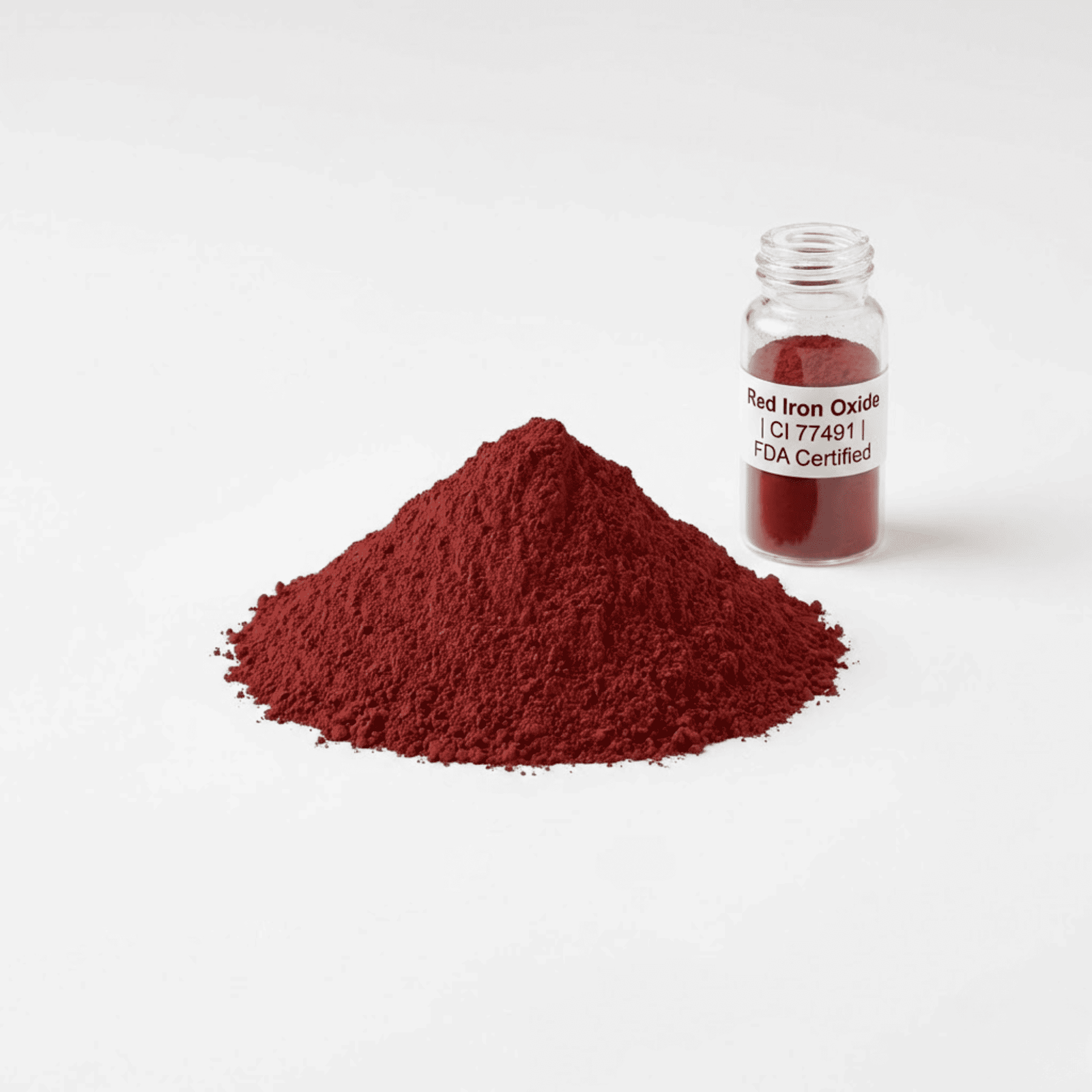 Red Iron Oxide CI 77491 Powder | FDA-Approved Inorganic Pigment for ...