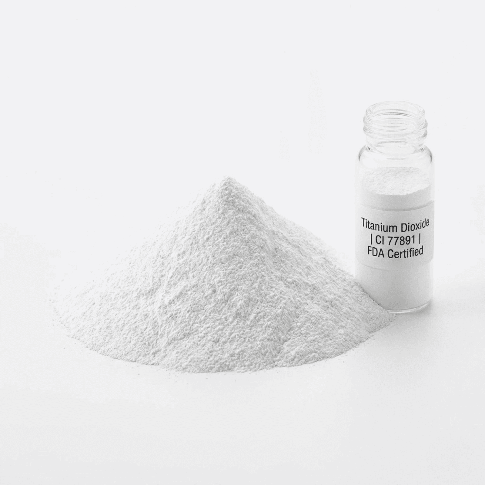 Titanium Dioxide CI 77891 Powder | FDA-Approved White Pigment